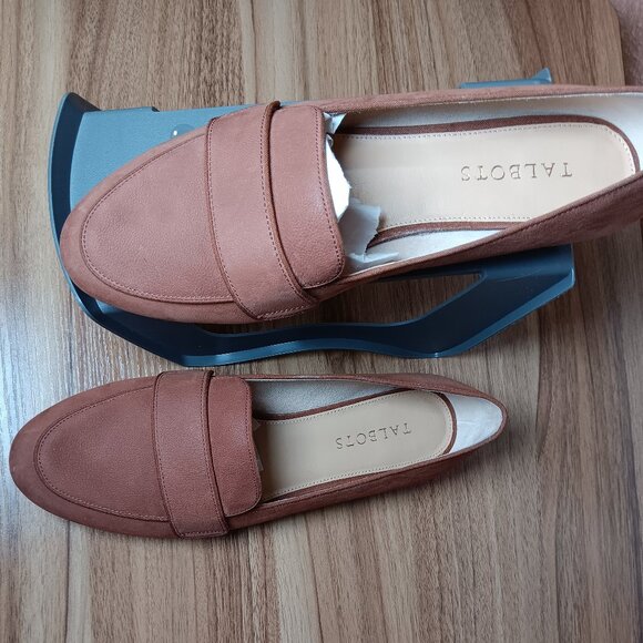 Talbots Genuine Leather Upper Flat Loafer Shoes Size 9.5 Pre-Owned - Picture 1 of 14